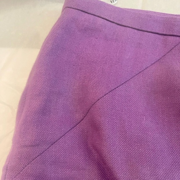 NWT! Versace Hemp Skirt IT 42 Gianni Versace Inside Label PURPLE Pencil MEDUSA - Picture 4 of 16